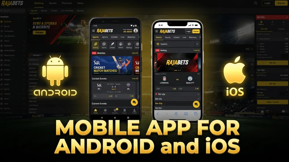 Rajabets mobile app for Indian players
